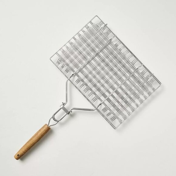 Stainless Steel Grill Basket w/ Wood Handle - Hearth & Hand Magnolia Target 2024 - Picture 1 of 6